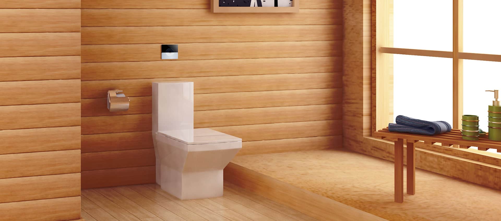 Automatic Touchless Microvave Sensor Toilet Flusher